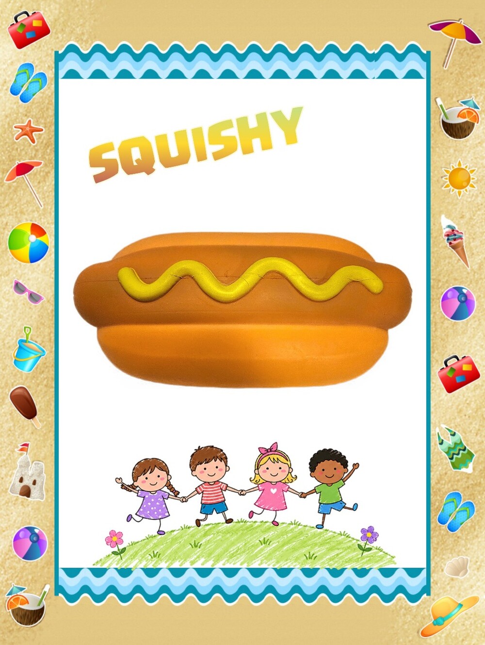 *Viral* Jumbo Hot Dog Squishy Toy NEW